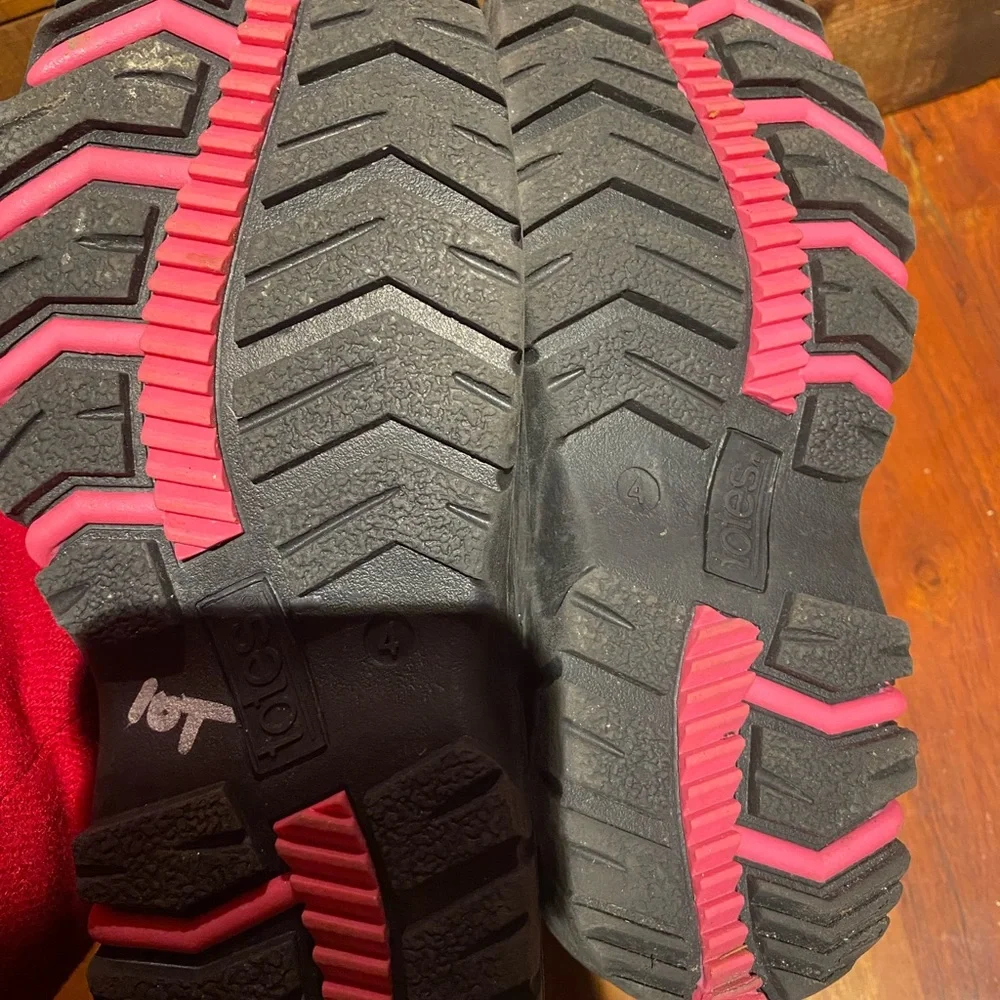 Totes pink/black girls winter boots‎ size 4